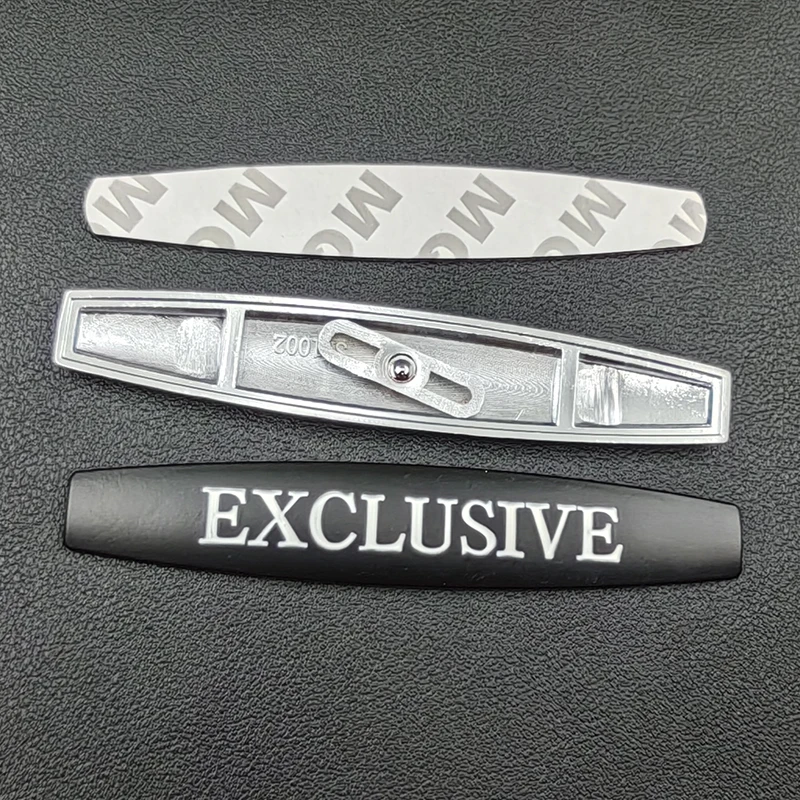 3D Metal Chrome Black Car Fender Logo EXCLUSIVE Emblem Decal Sticker