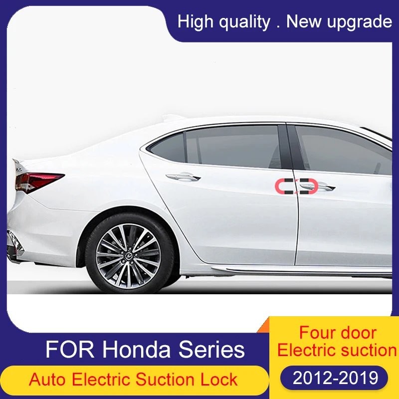 Smart Auto Electric Suction Door Lock For Honda CIVIC AVANCIER Fit CITY XR-V CR-V Soft Close Door Super Silence Car Vehicle Door