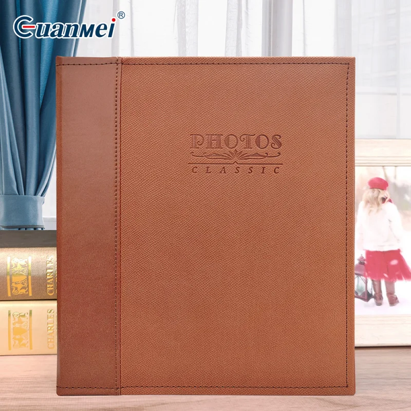 Customized. Guangmei Leather Surface Photo Album 7inch Photo Pocket Storage Book Album
