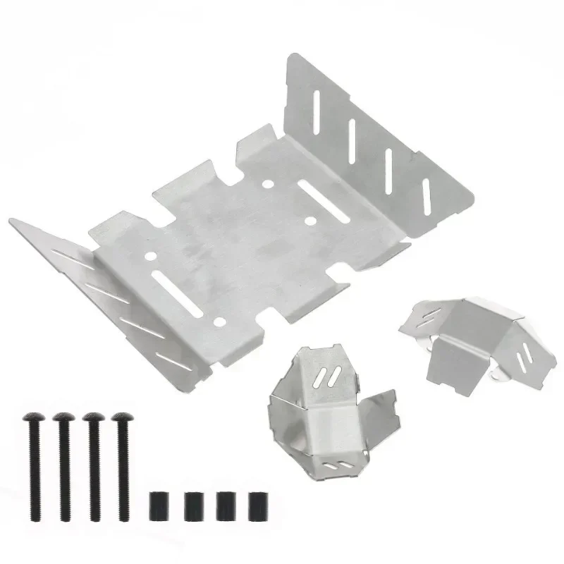 Metalen Rvs Chassis Armor Guard Bescherming Protector Skid Plate voor Axiale AXP8 Gilamon 1/8 RC Auto Upgrade Onderdelen
