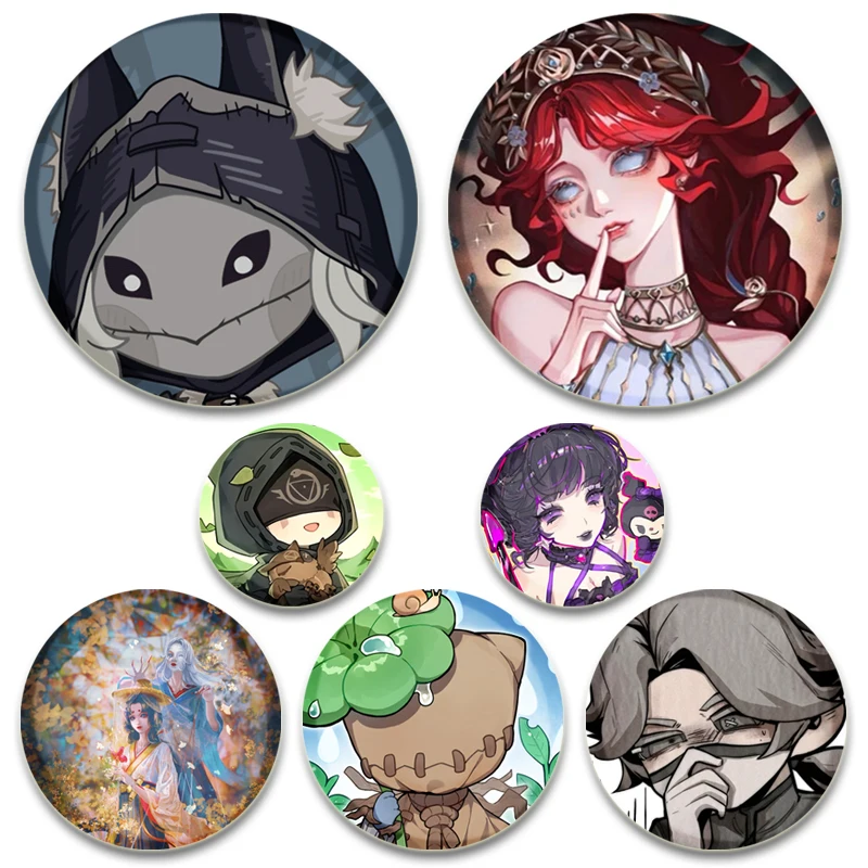 Game Anime Identity V Pins Handmade Cartoon Brooches Badge for Backpack Cothes Accessorie Anime Collection Badge Decoration Gift