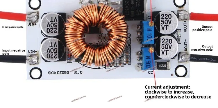 DC-DC Aluminum Substrate Boost Module 600W20A Constant Voltage and Current Adjustable Power Supply LED Boost Driver 10-50V