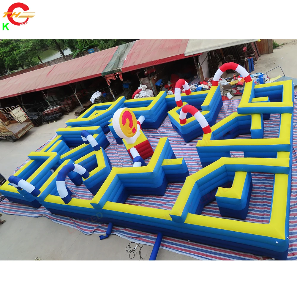 

Free Air Shipping 15x10m Giant Inflatable Haunted House Labyrinth Maze Laser Tag Arena for Sale