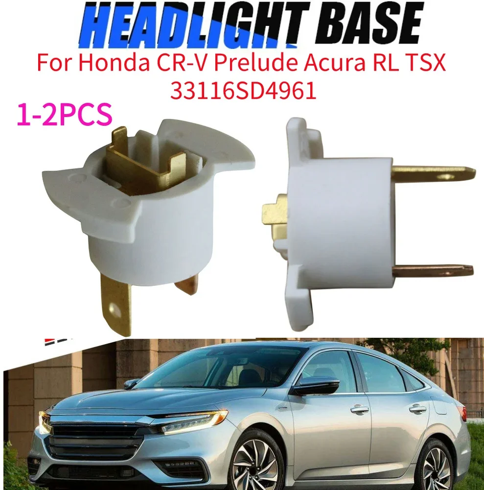 

1-2 шт. патрон для лампы фары, простой прочный держатель для лампы H1, для Honda держатель галоида 05-06 preвстроенный 1997-2001 33116SD496 1, пластик + медь