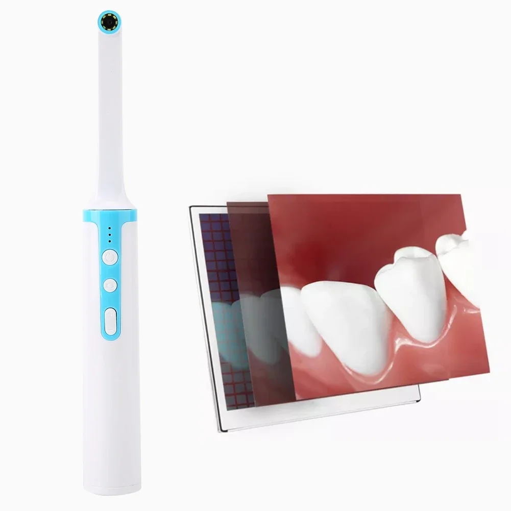 Cermin gigi Intraoral WIFI nirkabel, definisi tinggi 1080P 2MP 8 LED, cermin mulut tahan air bawaan baterai Lithium 800mAh