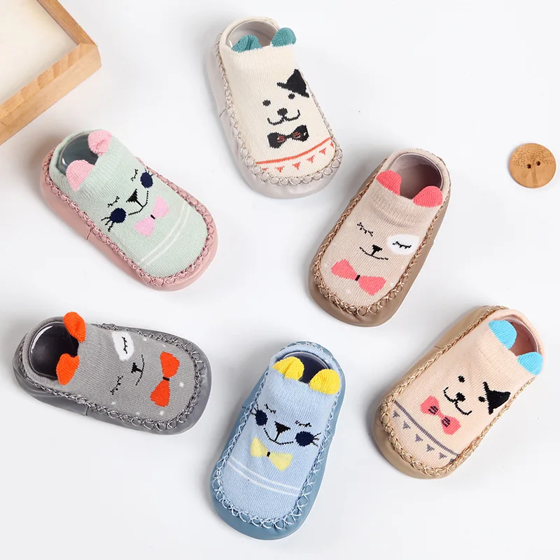 3-36 Months Spring Summer Newborn Rubber Soles Baby Socks Infant Baby Girls Boys Shoes Baby Floor Socks Anti Slip Soft Sole Sock