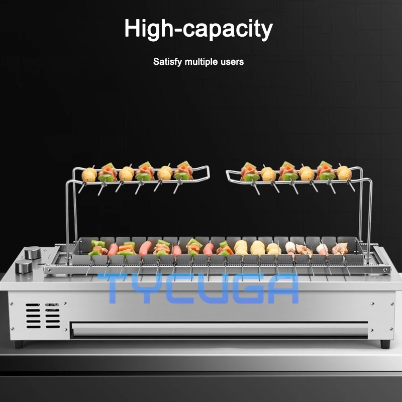 10/16 Grid Automatic Electric Grill Smokeless Barbecue Grill Table Top Portable Grill Indoor Carbon Free BBQ Hotplate Griddle