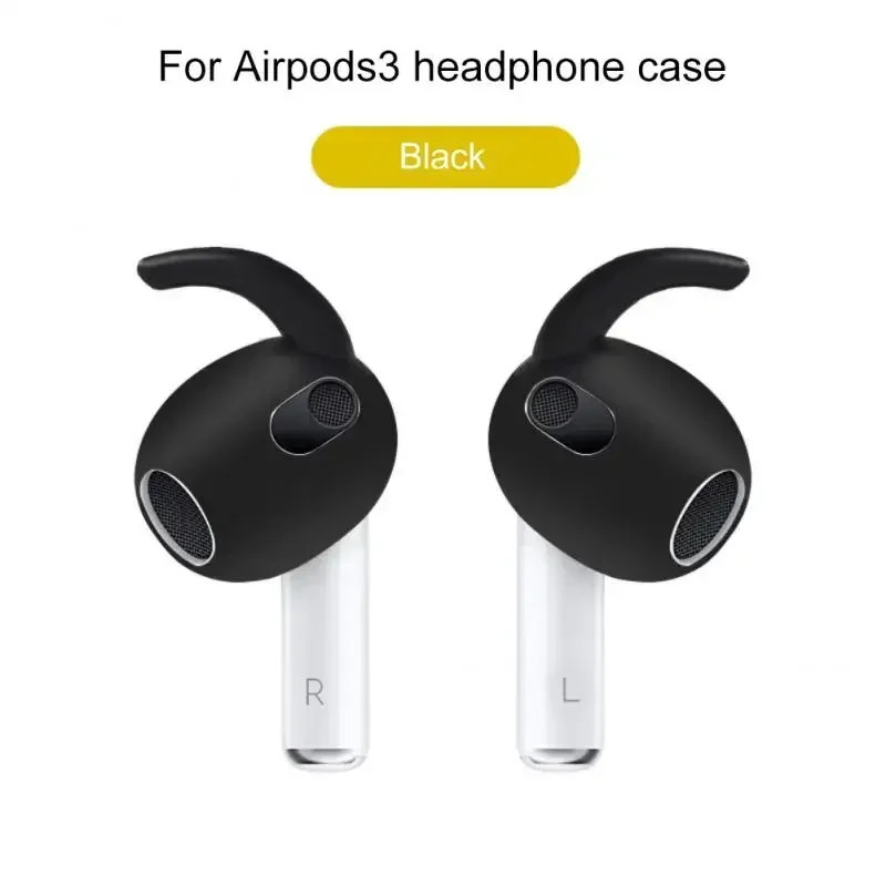 Anti-Slip Ear Caps para Apple Airpods 3, capa protetora de silicone, capas de pele, Earpads, Ear Cover Tips, Earbuds Acessórios