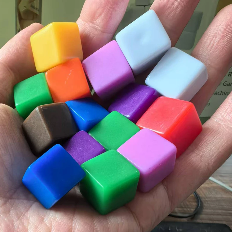 30/20PCS Dadi Vuoti 16MM Cubi di Conteggio Giochi di Matematica Risorse di Apprendimento Giocattoli Educativi Per I Bambini Aula Materiale Didattico