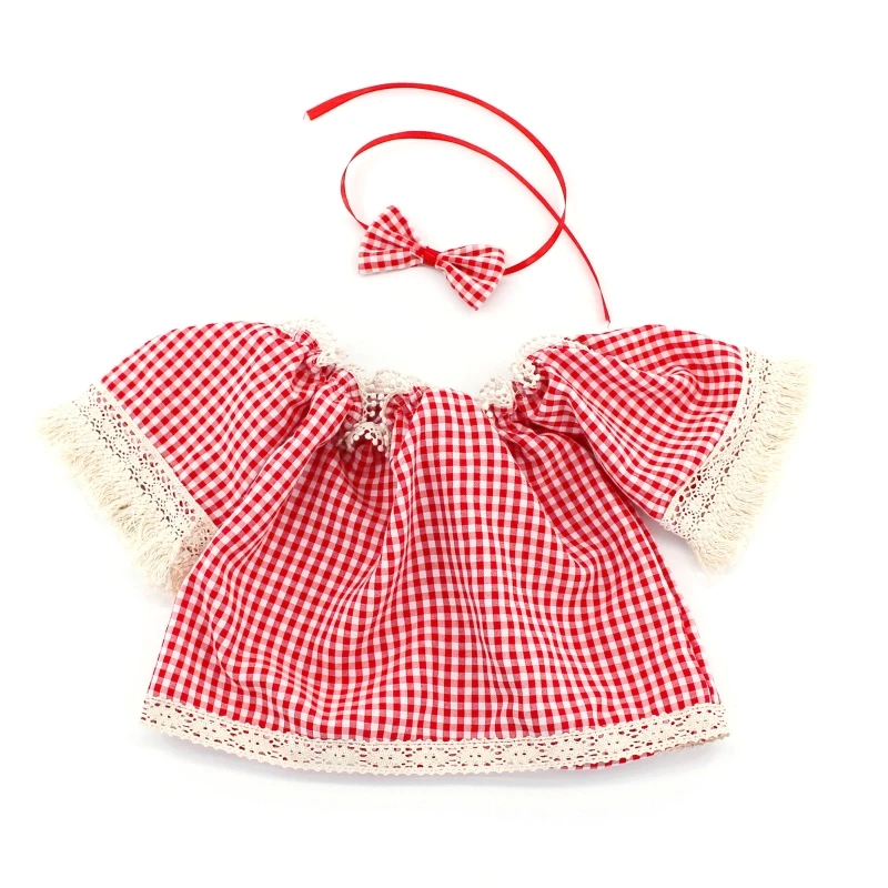 

N80C 2Pcs Baby Plaid Dress Bowknot Headbands Photography Props Decoration Photo Props