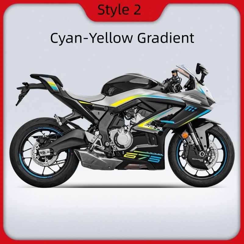 For CFMOTO 675SR‑R 2024 Model Motorcycle Full Body Graphic Protective Stickers PVC Material Not Easy To Peel Off Mod Accessories