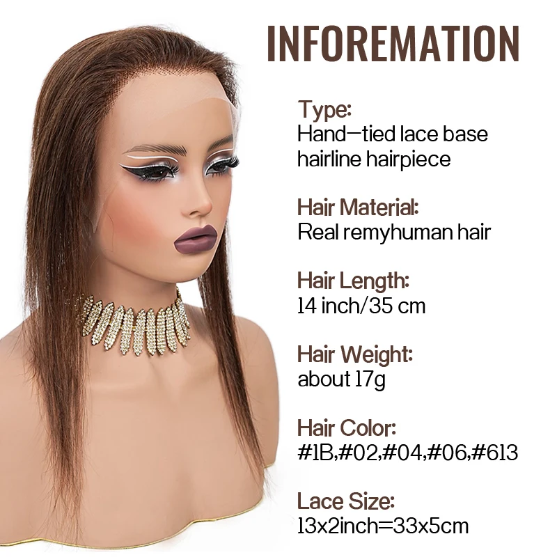 2x13 Polegada rendas sem clipe linha de peixe cabelo invisível frente peruca linha fina 100% cabelo humano extensões de cabelo natural para mulher