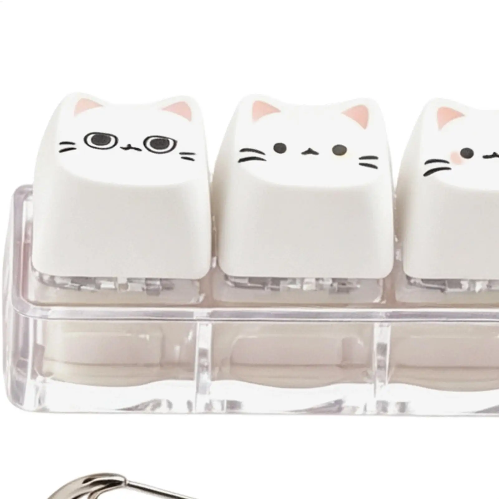 Clicker Fidget Toy Adorable Sensory Keychain Party Favors Keyboard Button Clicker Keychain For Men Women Kid Work Travel Office