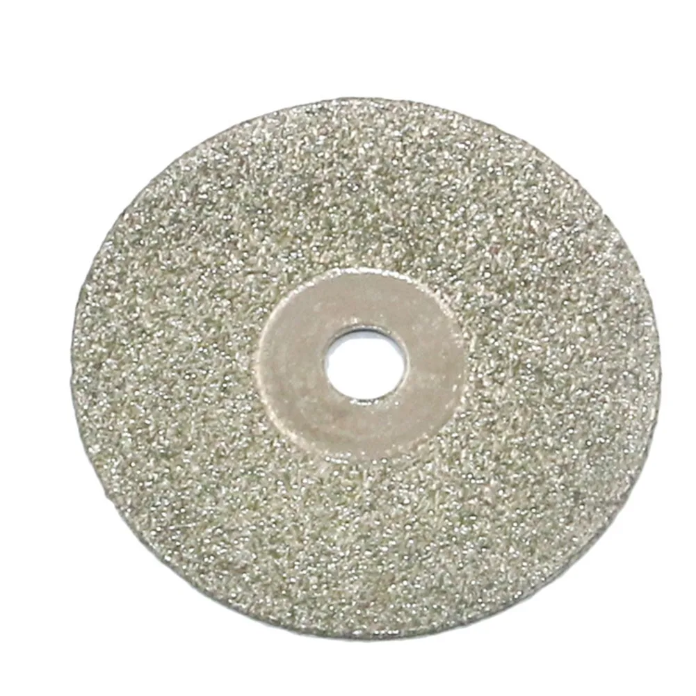 Imagem -04 - Disco de Corte de Diamante com Eixos Arbor Mini Diamond Saw Blade Ferramenta Rotativa para Cortar Pedras Preciosas 22 mm 10 Pcs