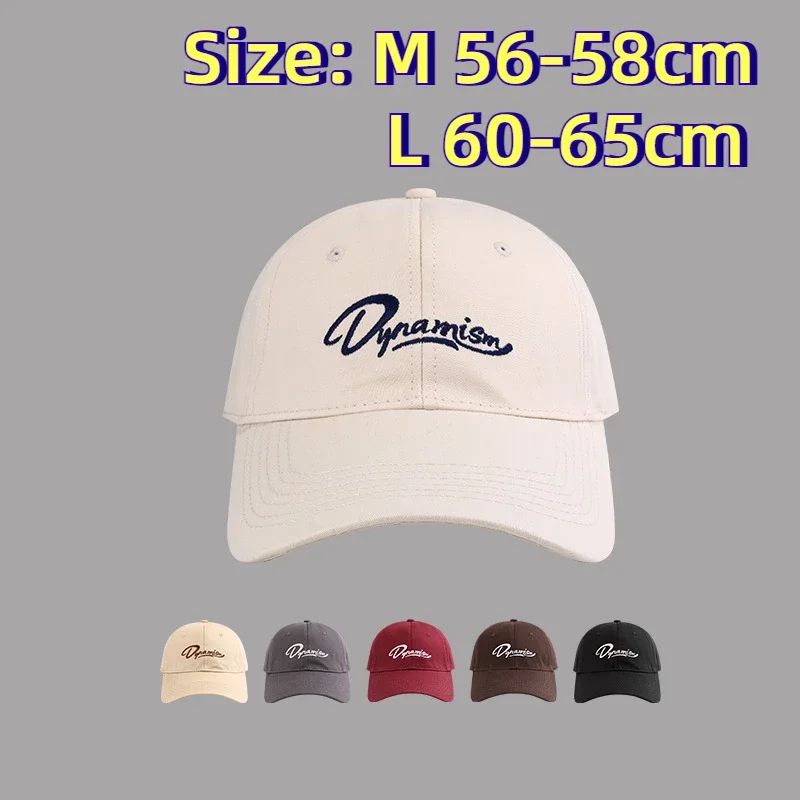 

XXL Big Size Baseball Caps Letters Big Head Soft Cotton Extra Large Size Women's Low Profile Golf Hats OverSize Caps For Men