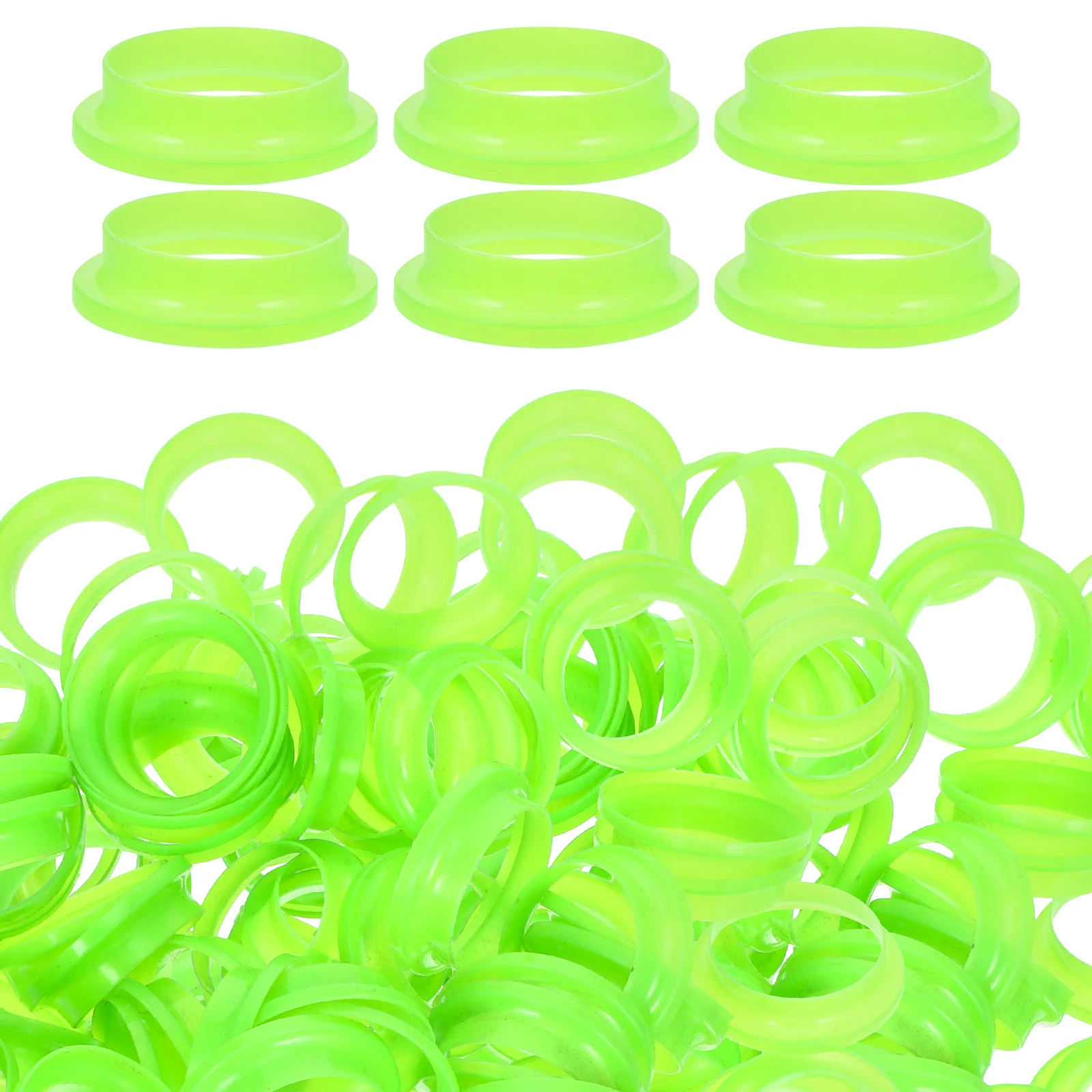 

100pcs Extinguisher Accessory Fluorescent Bottle Mouth Decoration Durable Plastic Luminous Circle Fire Safety Part