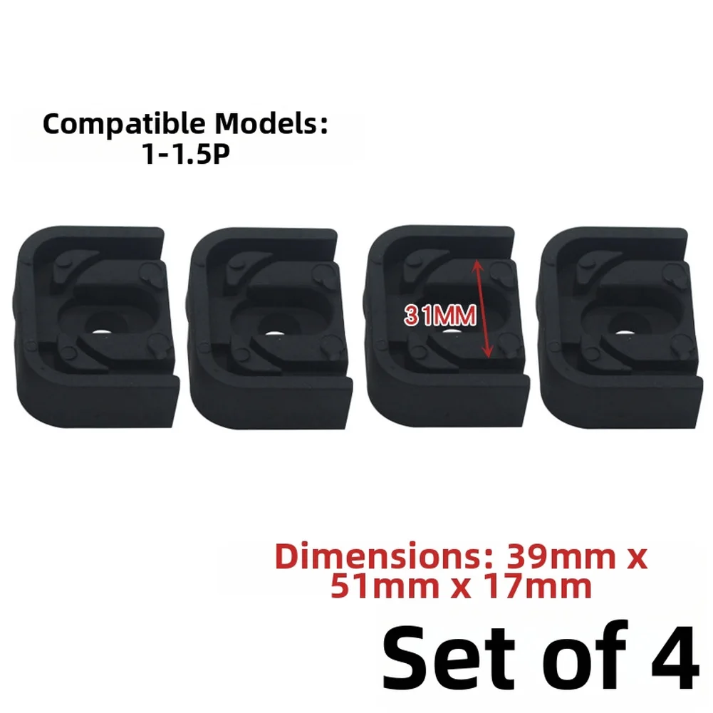 4 PCS AC Outdoor Unit Vibration Suppression Pads with Uniform Rubber Density for Predictable Damping Performance Over Time