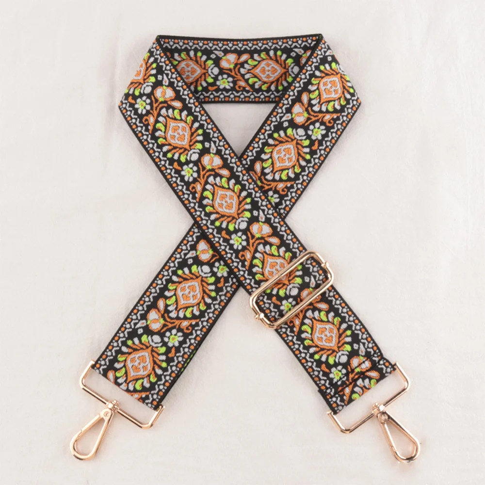 Nylon Shoulder Strap Diy Exquisite Embroidery Universal Fashionable Durable Precision Woven Diagonal Shoulder Strap 5CM