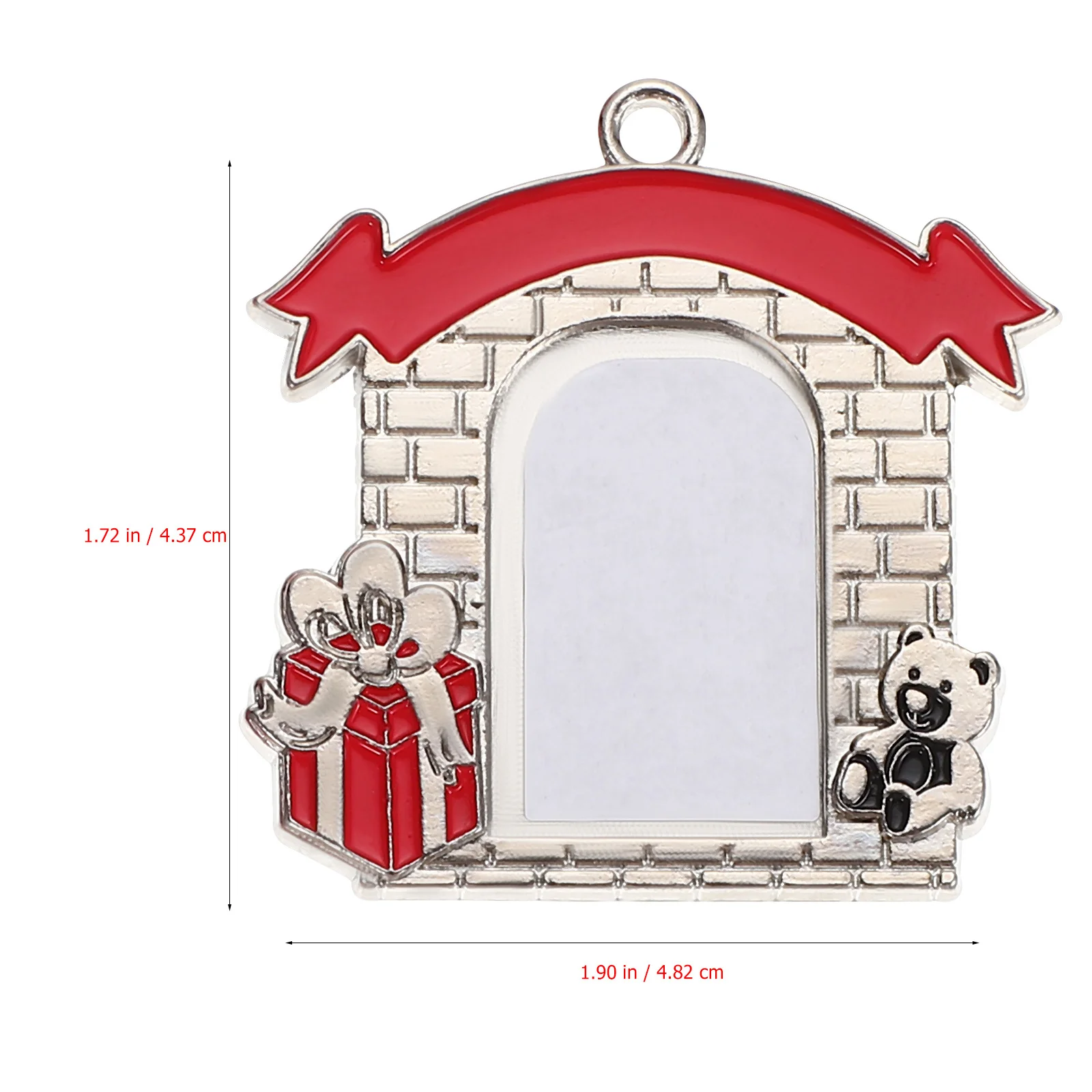 

2Pcs Zinc Alloy Xmas Tree Hanging Pendant Ornaments DIY Heat Transfer Christmas Cartoon Decorations Party Xmas Tree Ornament