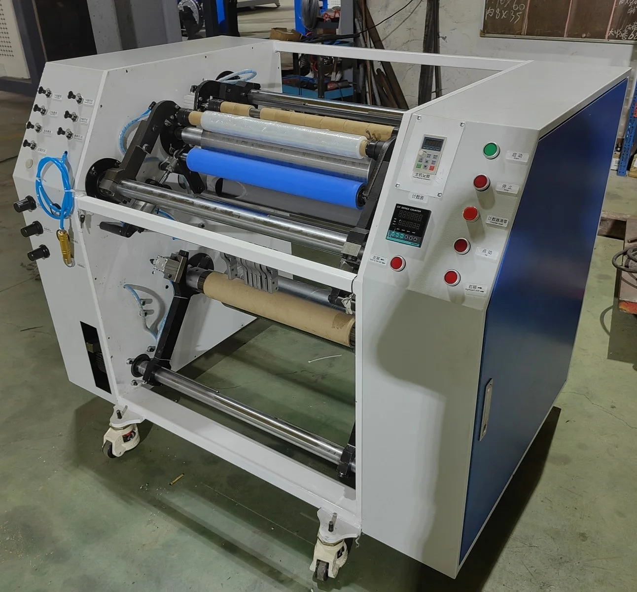 Semi-automatic High Speed PVC /PE Stretch Film Slitter Making Machine