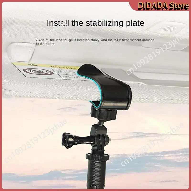N82R Car Sun Visor Mount For Gopro Hero 12 11 10 ,DJI Osmo Pocket 3/4 Action Camera Accessories
