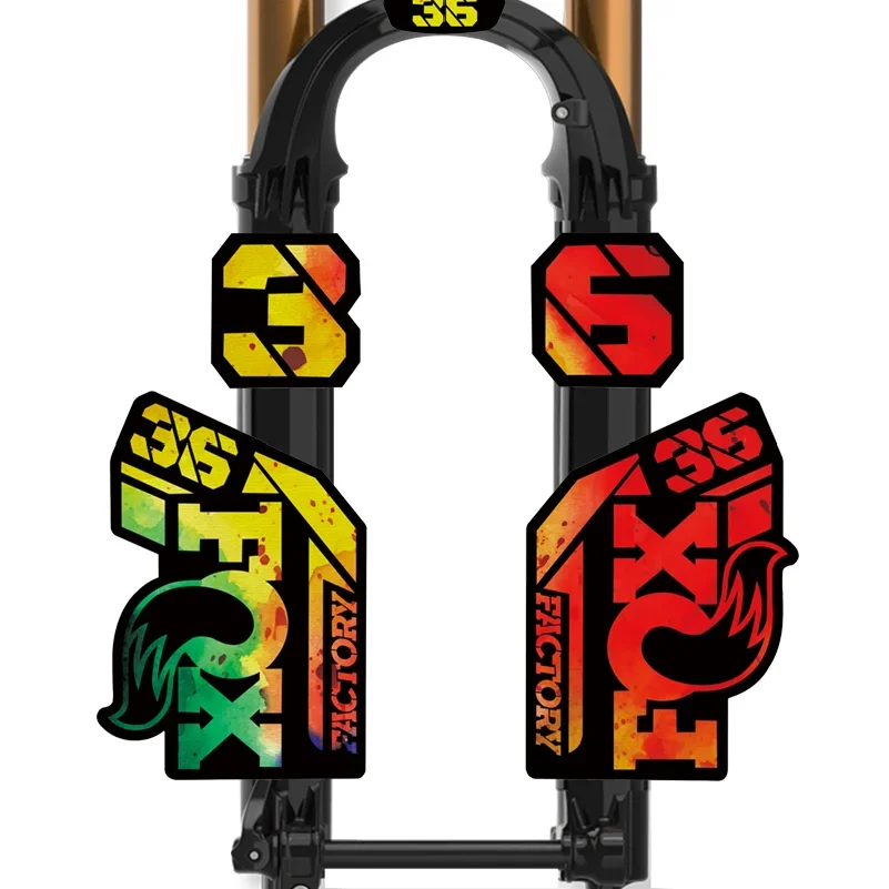 36 FACTORY SC 2021 STEP CAST Decals, Waterproof MTB Front Fork Stickers