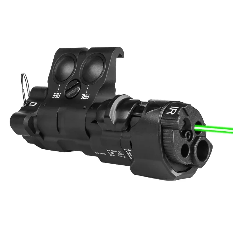 

Metal Version Red/Green/Blue Laser+IR+IR illumination Tactical Flashlight modular Laser Aiming Device VIS