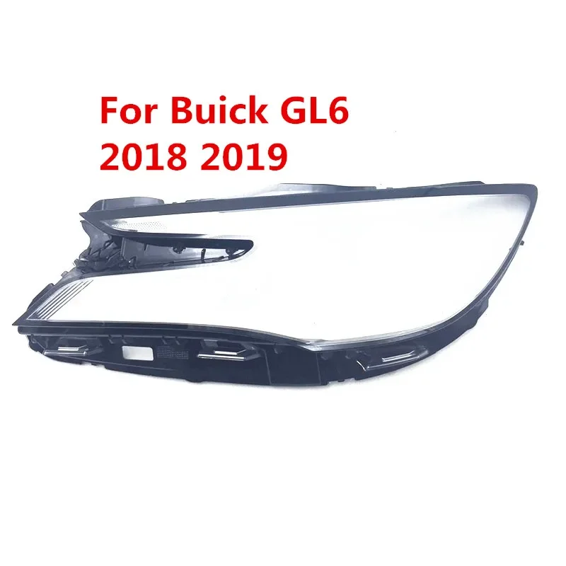 HTTCY  For Buick GL6 2018 2019 front Car Headlight Cover Lens Shell Lampcover Lampshade Headlamp Light mask