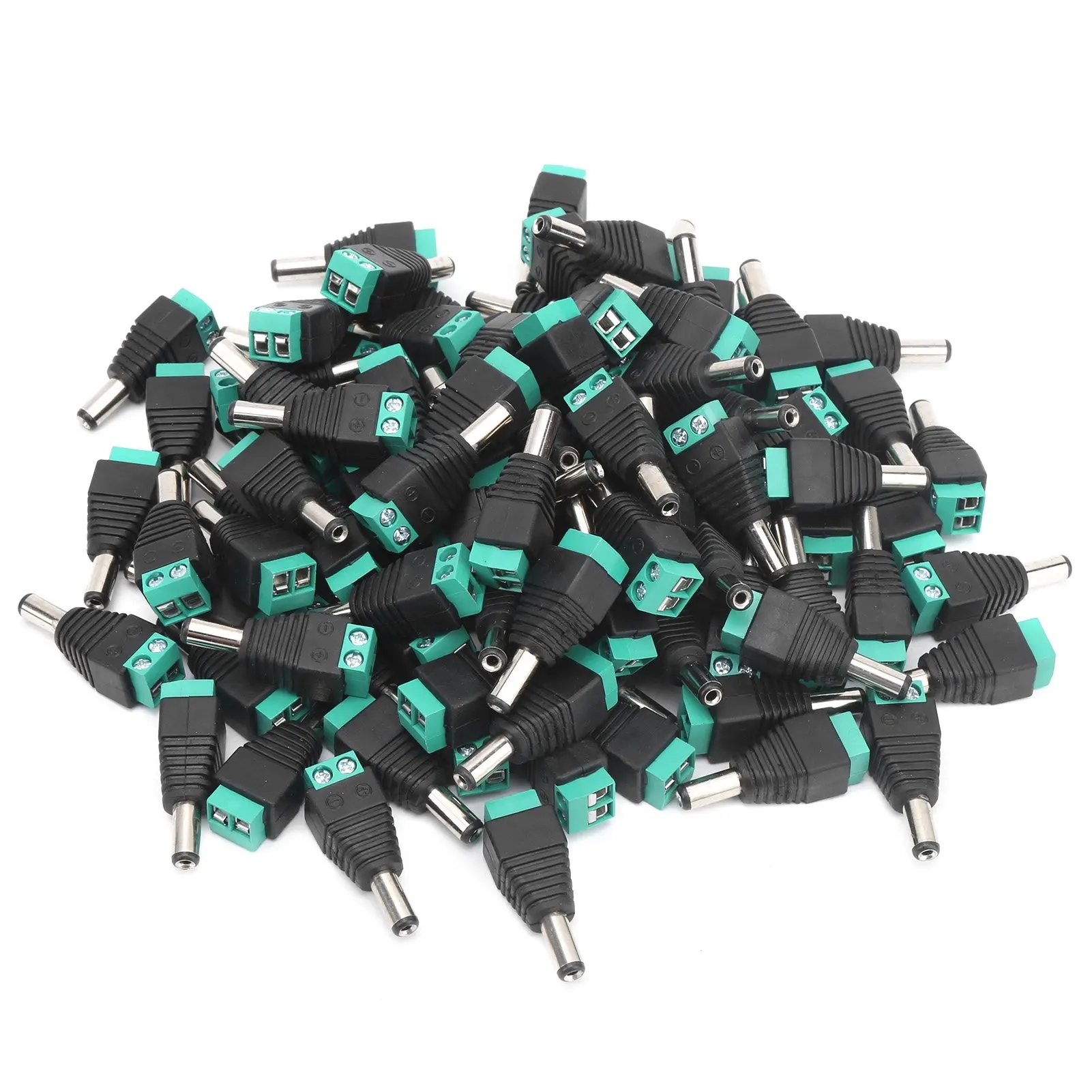 100Pcs Male Binding Post DC Power Connector Monitoring Terminal Power Plug Block 80W 12V‑36V