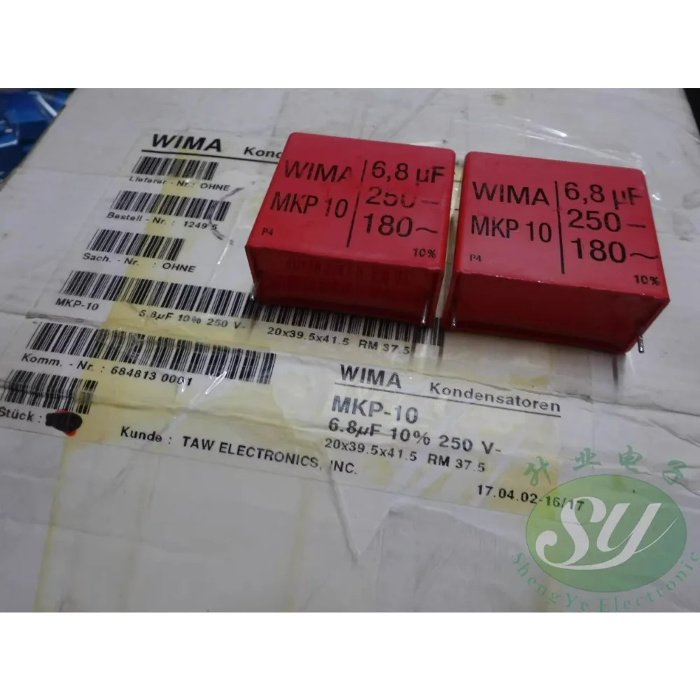 

MKP10 6.8uF/250V 6u8f 685 brand new film capacitor