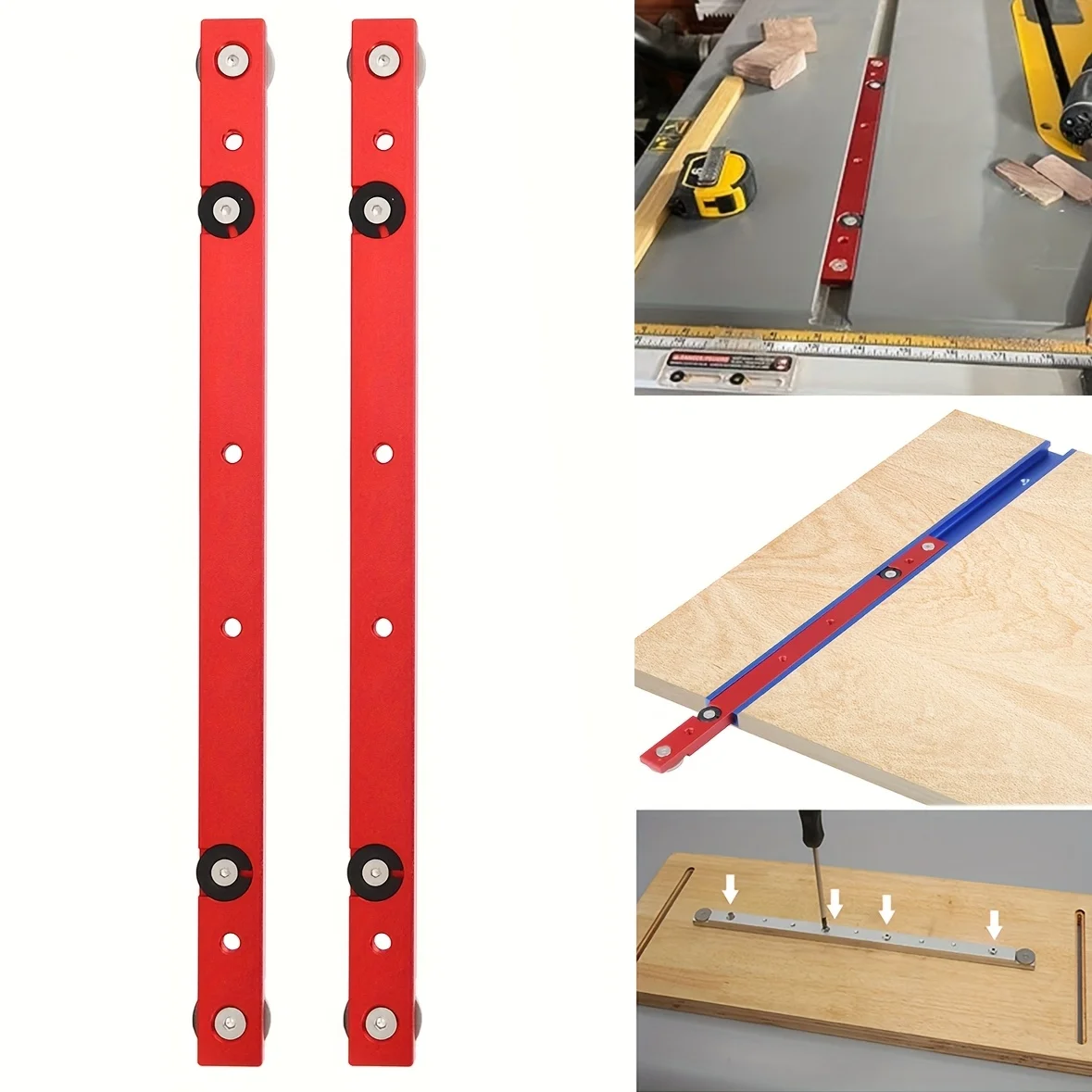 Aluminum Alloy T-Slot Miter Bar Slider Gauge Rod, Woodworking Limit Guide Fit Table Saw, 30 Model Accessory Tool