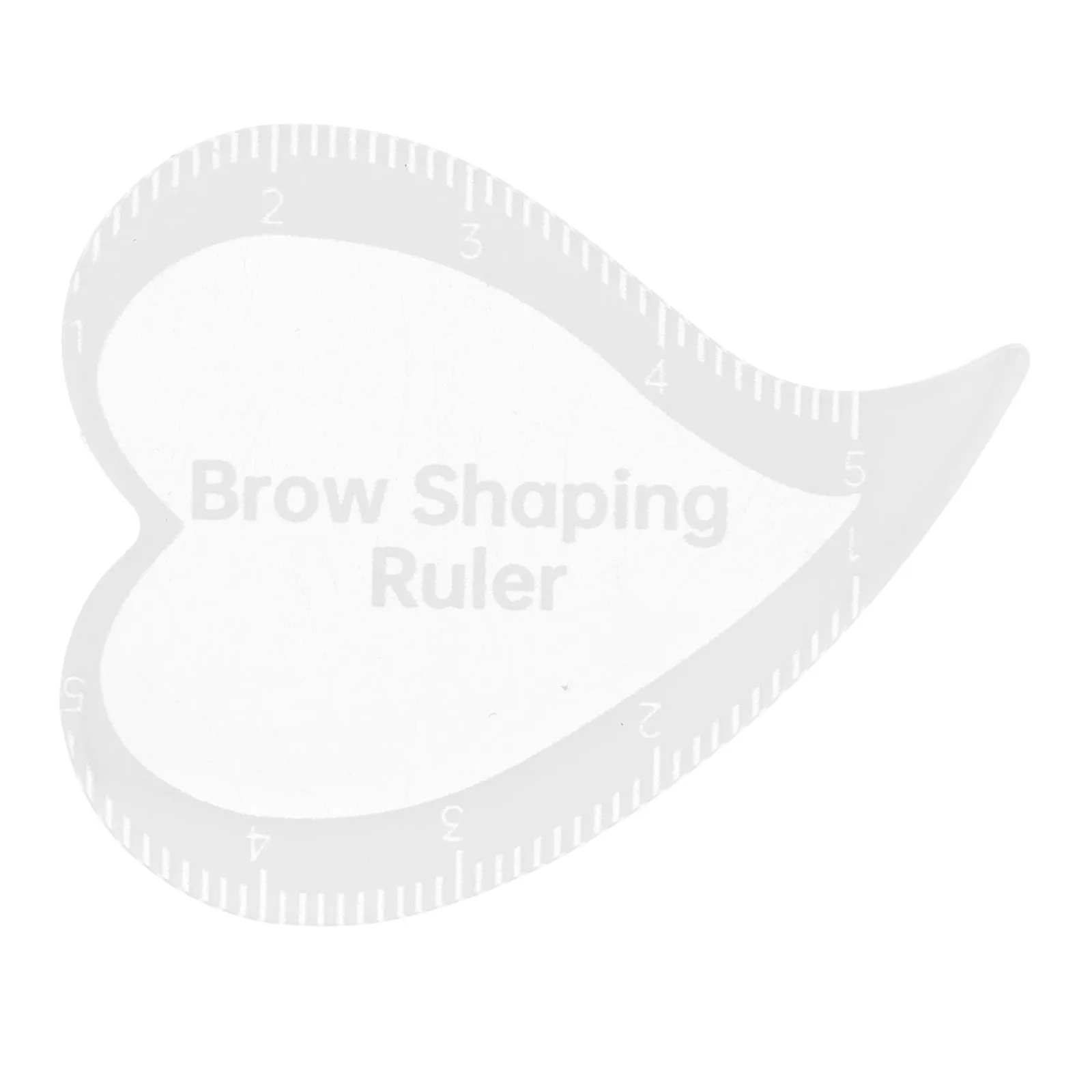 Heart Shaped PVC Quick Eyebrow Ruler Stencil Fast Shaping Template Reusable Brow Drawing Tool for Precise Makeup Guide