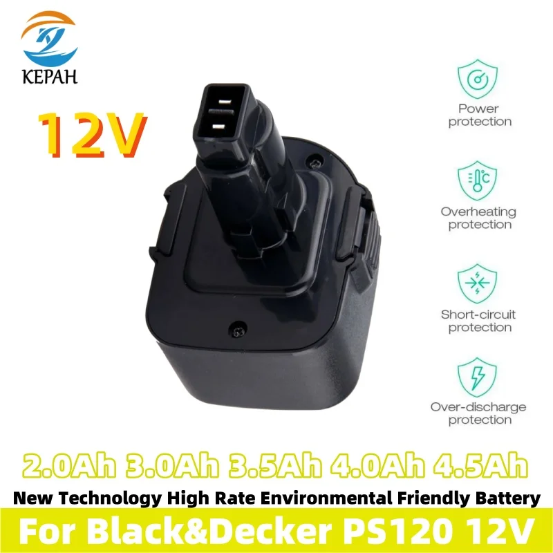 NEW 12V 3500mAh For Black Decker PS130 PS130A power tool battery A9252 A-9252 A9275 A-9275 A9266