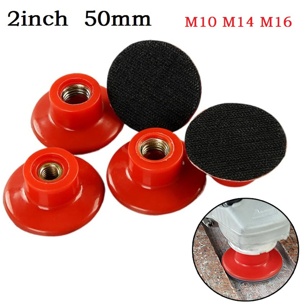 1pcs 50mm M10/M14/M16 Thread Sanding Disc Backing Pad Self Car Polishing For Sanders Power Tool Accessories 1pcs
