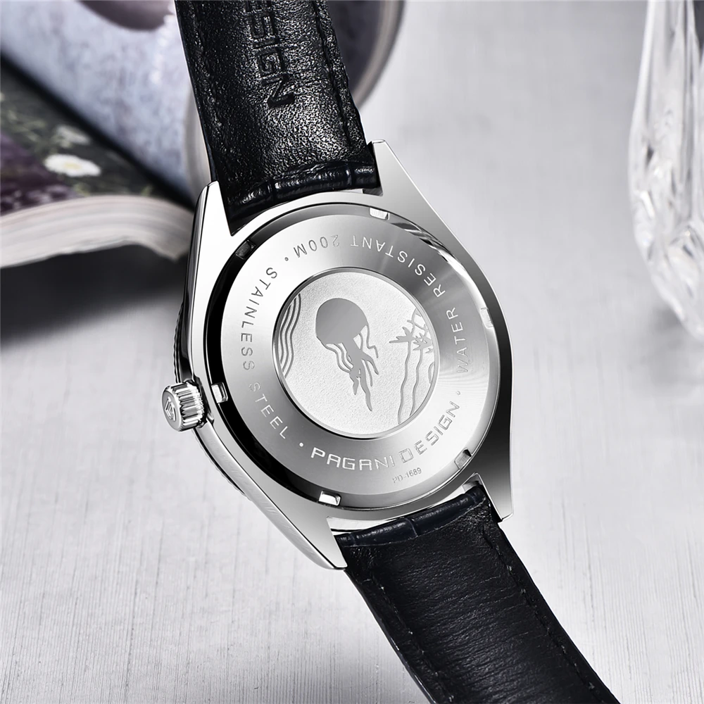 PAGANI DESIGN 2025 New Men Quartz Watch VH65 40mm Retro Business Stainless Steel Sapphire Glass Waterproof 200m Reloj Hombre - view 5