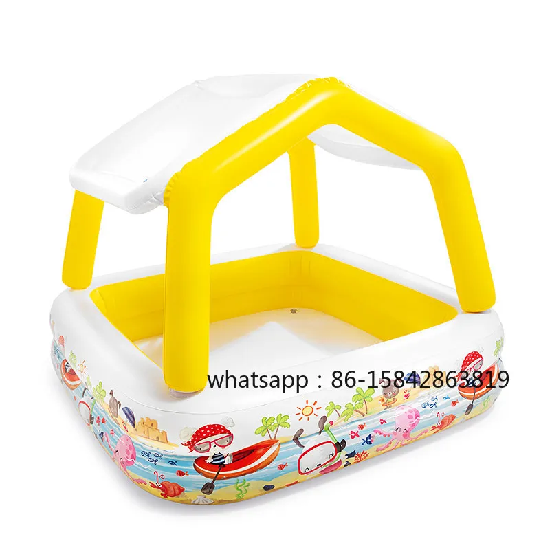 Inflatable Swimming Pool, Sun Shade, Children's Home, Large, Indoor Baby