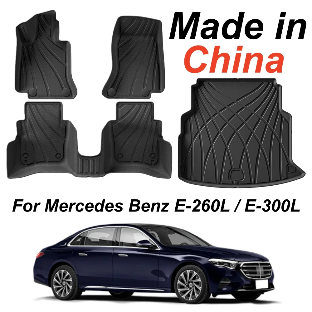 Fußmatten für Mercedes Benz E-Klasse E260L E300L Made in China 2024 2025 2026 TPE Allwetter-Fußmatten für E260L E300L LHD – Detail 1