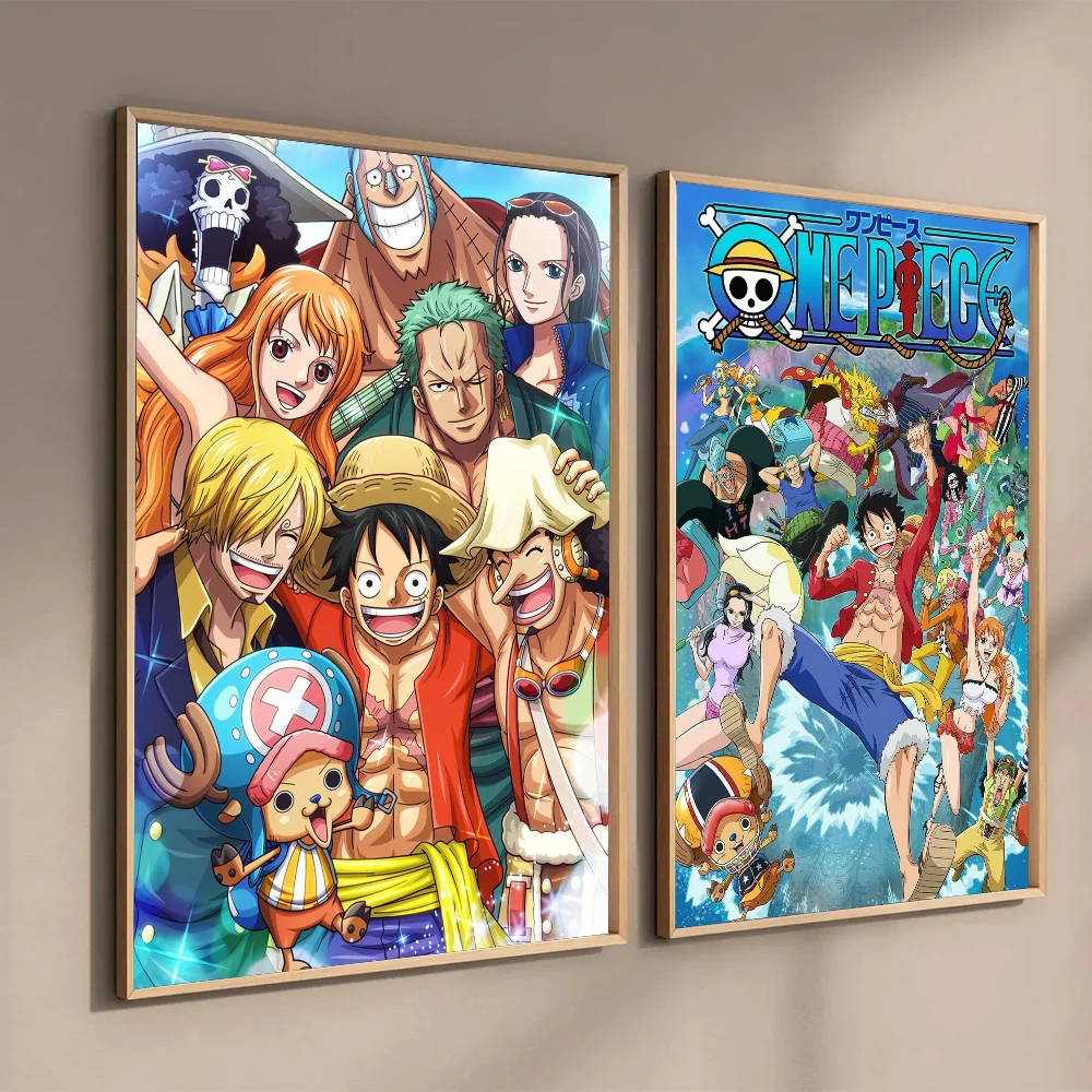 Anime Comics One P-Pieces Poster Wall Art Home Decor Room Decor Digital Painting Living Room Restaurant Kitchen Art