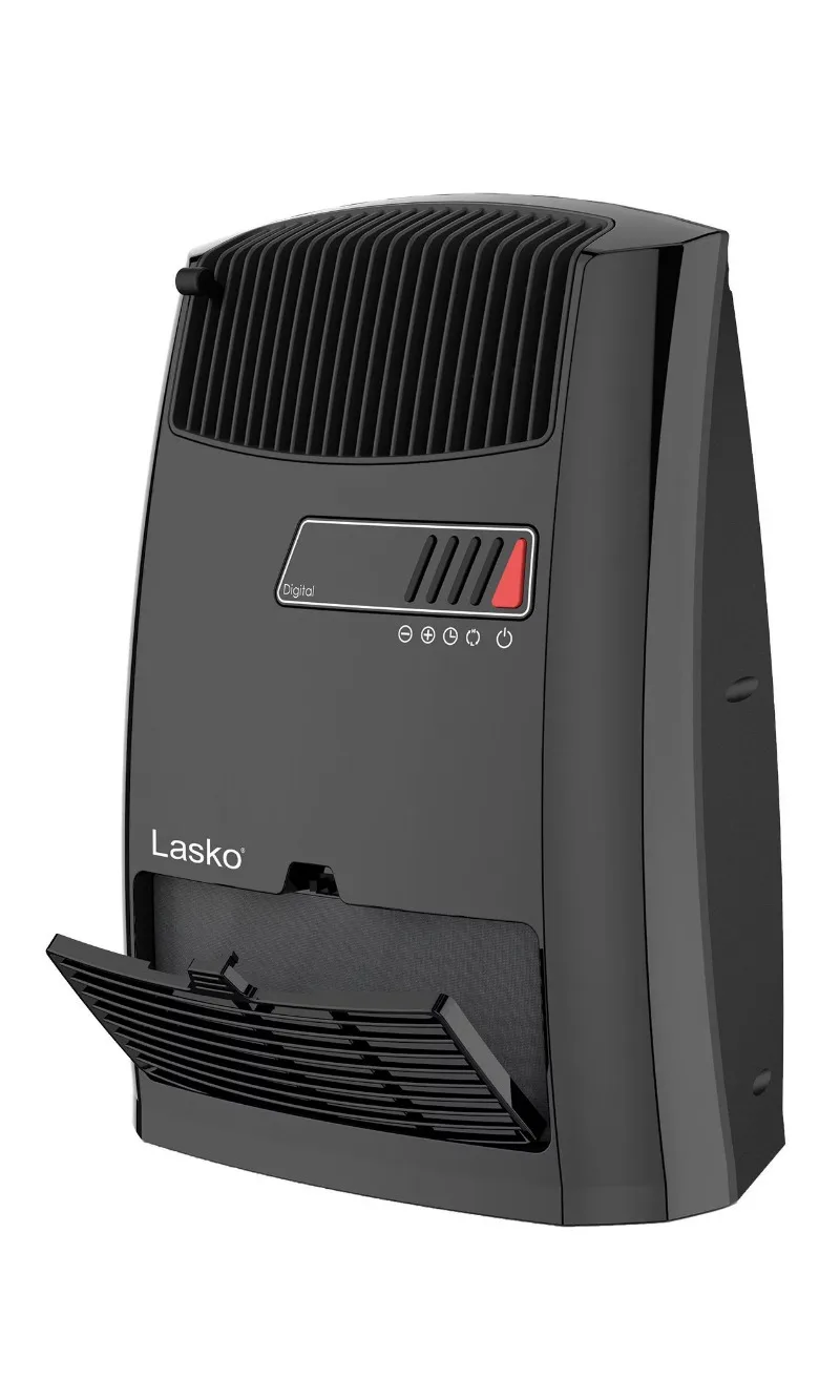 Lasko 1500W Elektrische Keramische Ruimteverwarming Met Timer En Thermostaat, Cc13700, Zwart