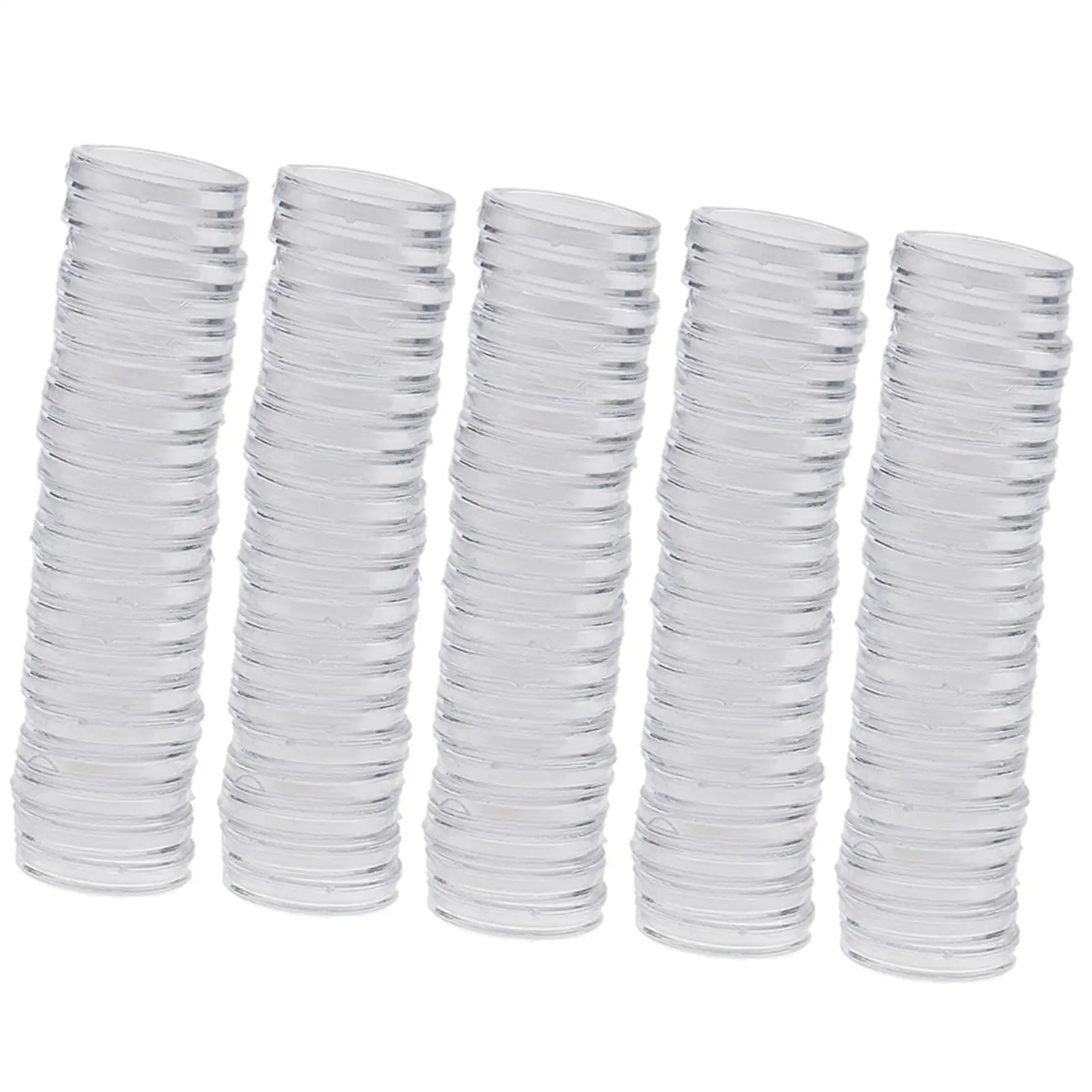 200 Pack 28mm Holders Case Storage Plastic Airtight for Collection