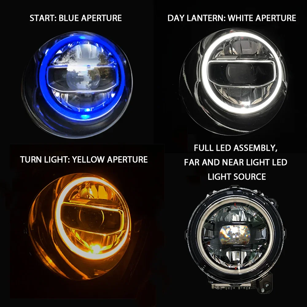 Lâmpada de cabeça LED de feixe alto/baixo de 9 polegadas