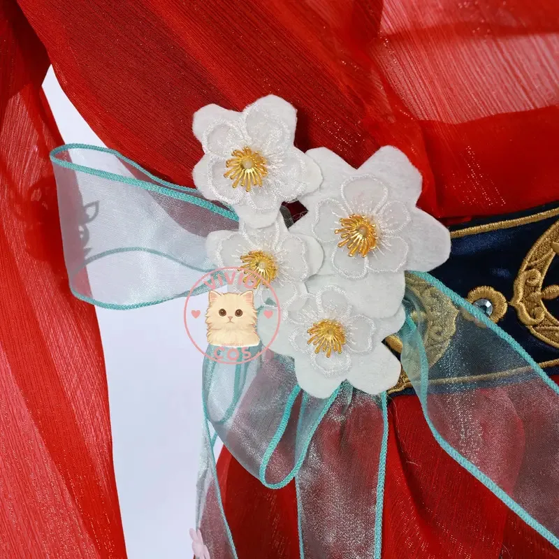 Jogo Naraka: Bladepoint Gu Qinghan Cosplay gran oferta disfraz de juego de rol vestido de Anime con piezas de flores para mujer Comic Con