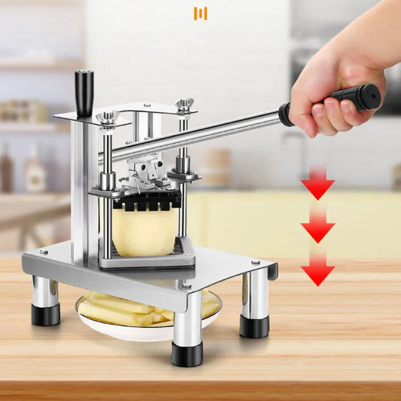 ماكينة تقطيع البطاطس المقلية اليدوية، ماكينة تقطيع البطاطس والخيار والفجل والبصل العمودي