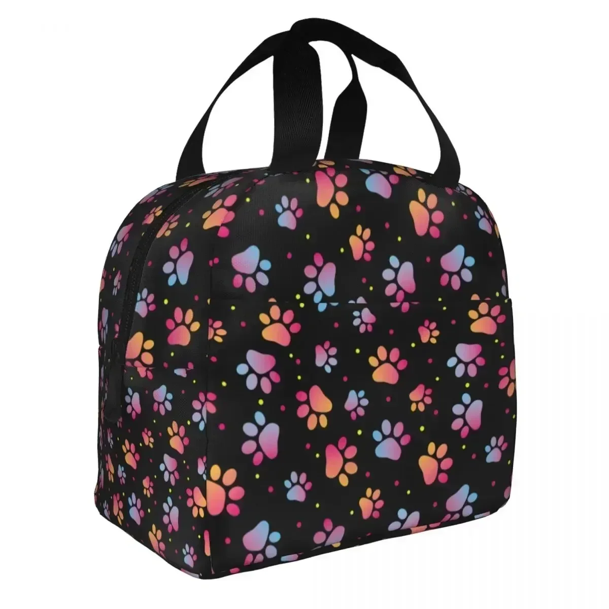 Animal Cartoon Cat Paw Insulated Lunch Bag Portable Meal Container Cooler Bag Tote Lunch Box School Outdoor Men Women