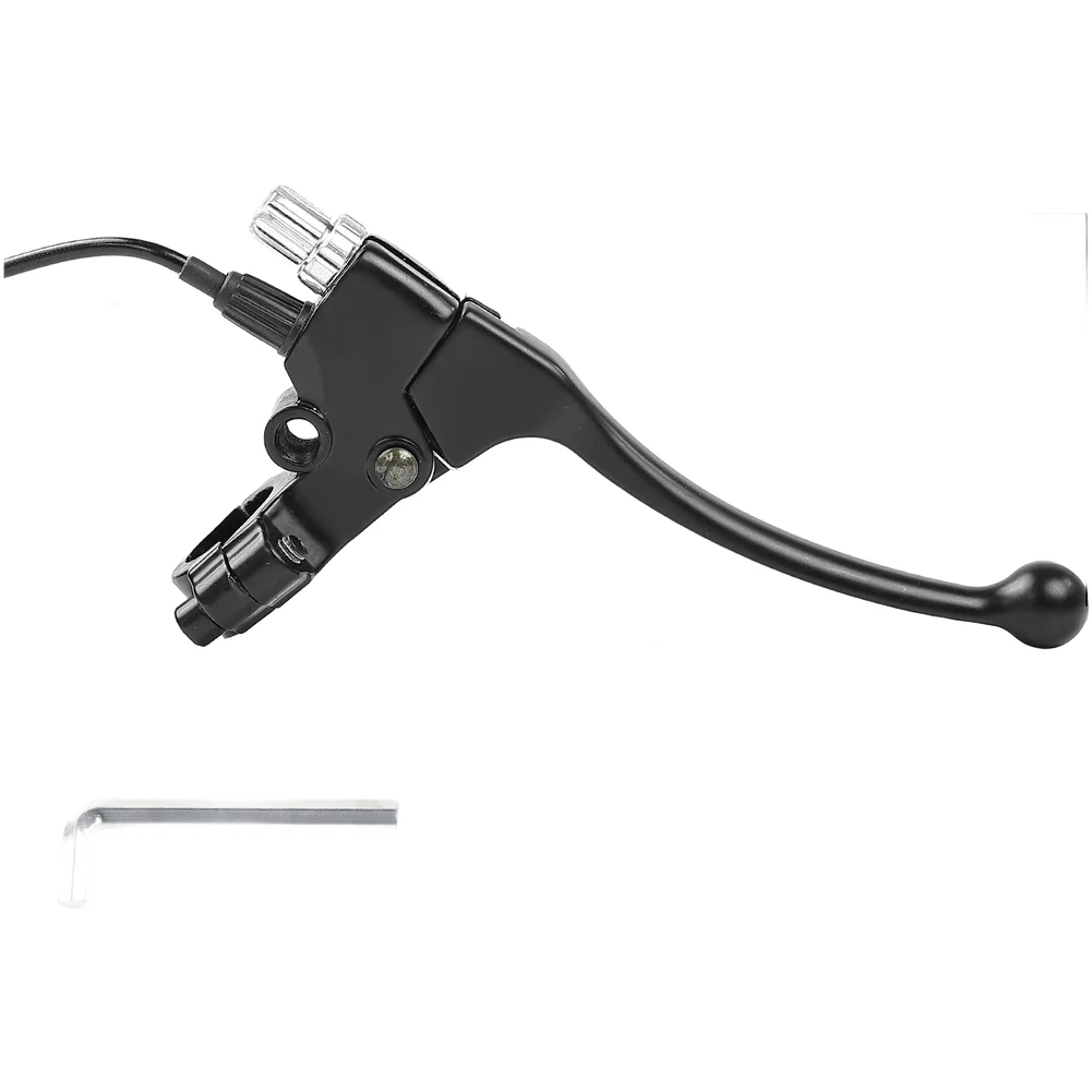 For Electric Bike Brake Lever Set Aluminum Alloy Left Right Pair with Wrench for Quick Installation and Enhanced Durability