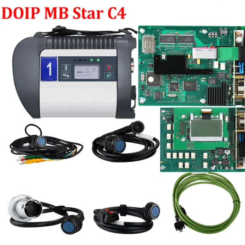 

Full Chip DOIP MB Star C4 plus DOIP SD Connect C4 Diagnosis Compact 4 Multiplexer with Wifi HHT WIN Diagnostic tool car trucks