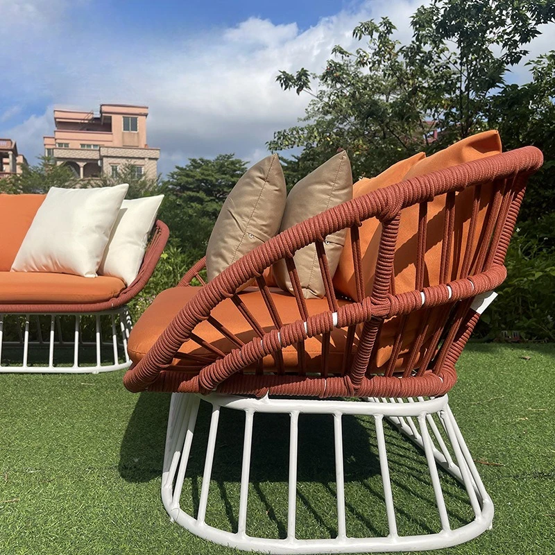 Nordic outdoor leisure furniture courtyard garden seaside beach sofa