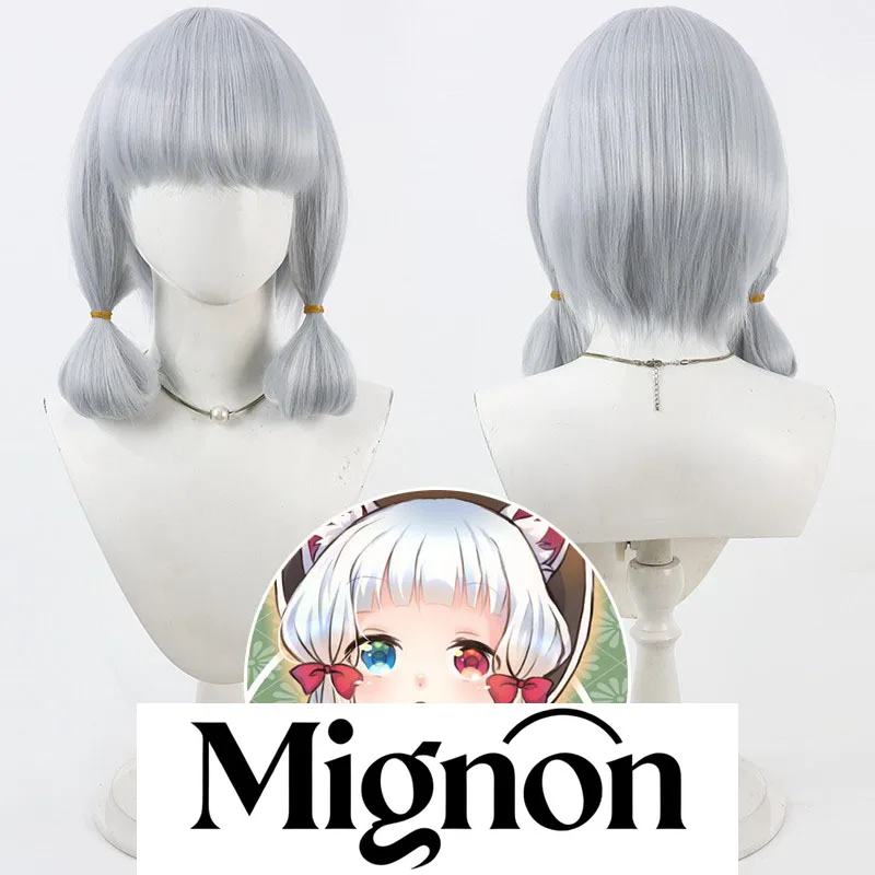 

Mignon Battle Photo Analysis System Maneki Neko Cocorico парик для косплея серый синий