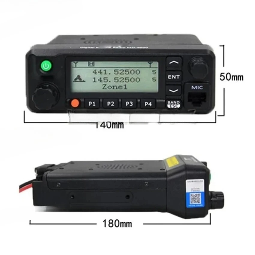 Walkie Talkie Digital MD9600, estación de coche Digital de doble segmento UV de doble uso, Radio DMR con función de posicionamiento GPS
