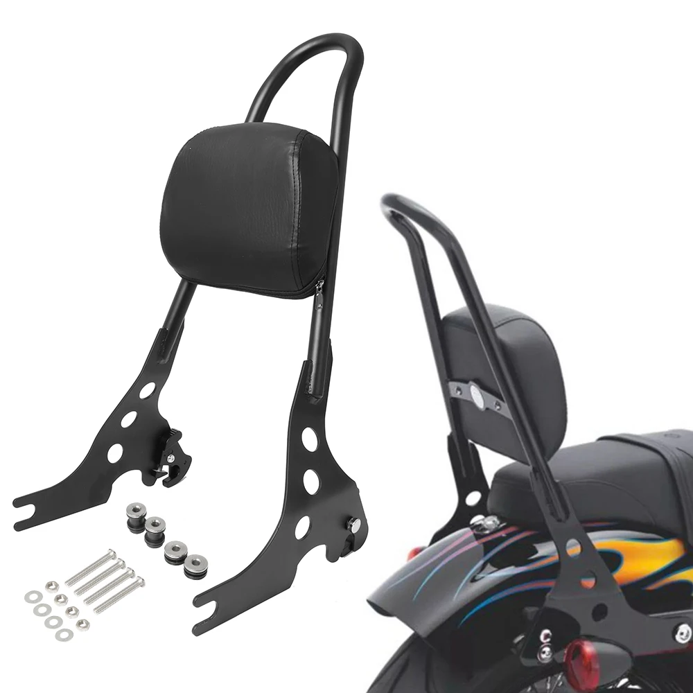 Motorcycle Detachable Rear Passenger Backrest Sissy Bar For Harley Sportster 1200 883 04-UP